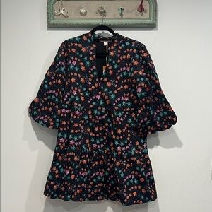 Briton Court Dark Galaxy Star Child poofy mini dress women’s medium new w tag